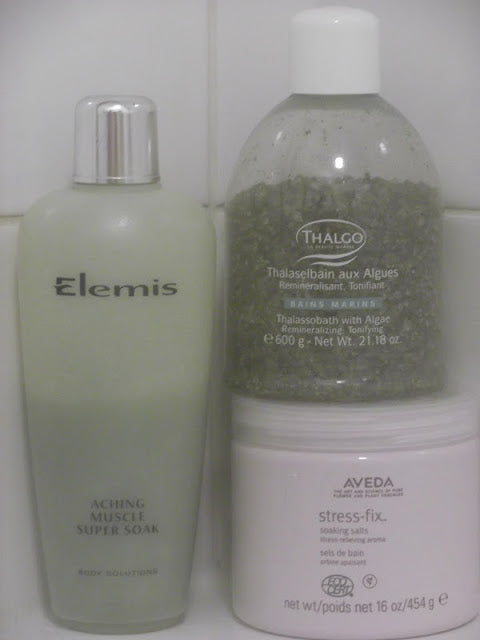 The perfect Thalgo, Aveda and Elemis bath.