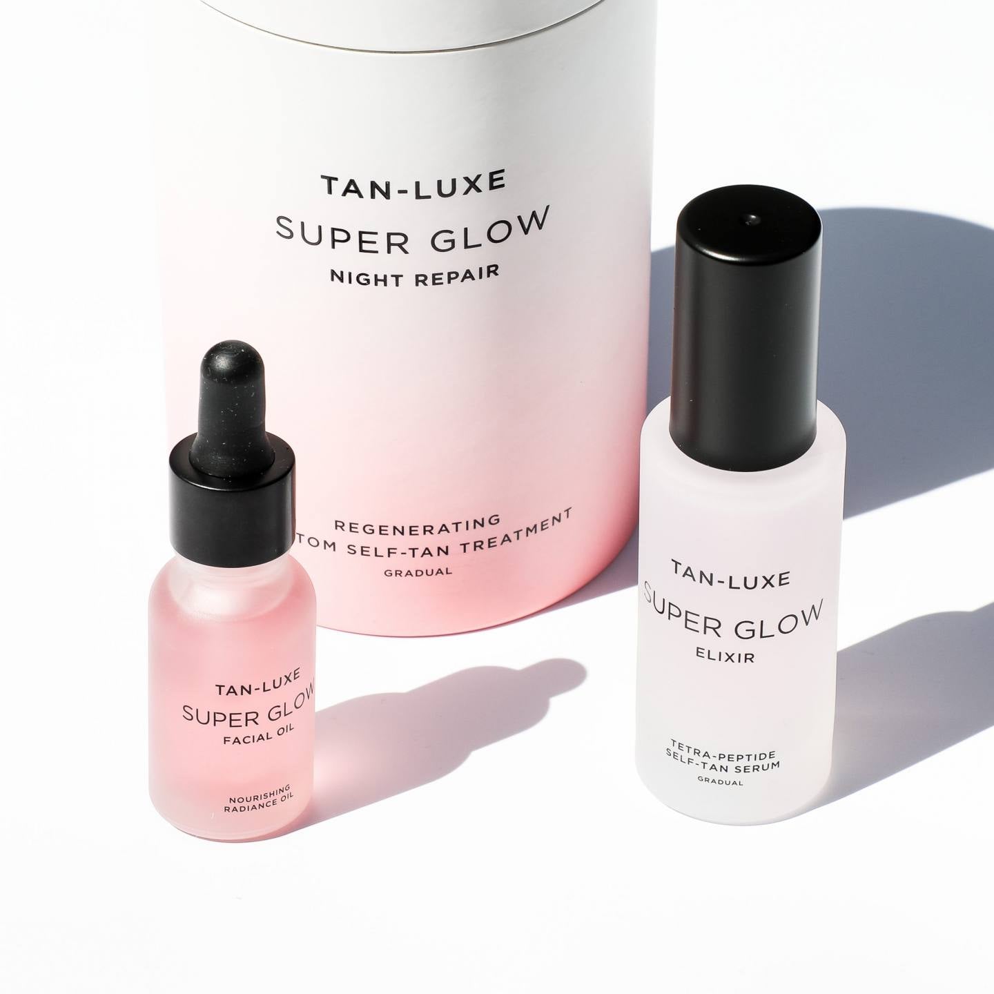 NEW TAN-LUXE SUPER GLOW NIGHT REPAIR | AD
