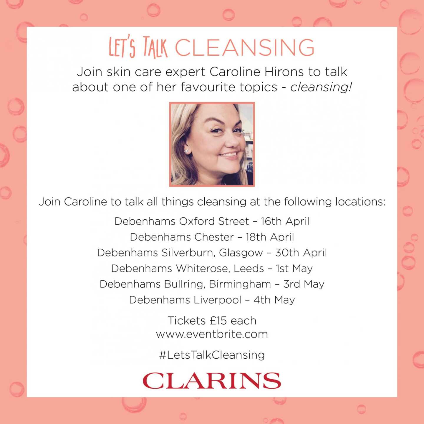 CLARINS TOUR AND AN UPDATE